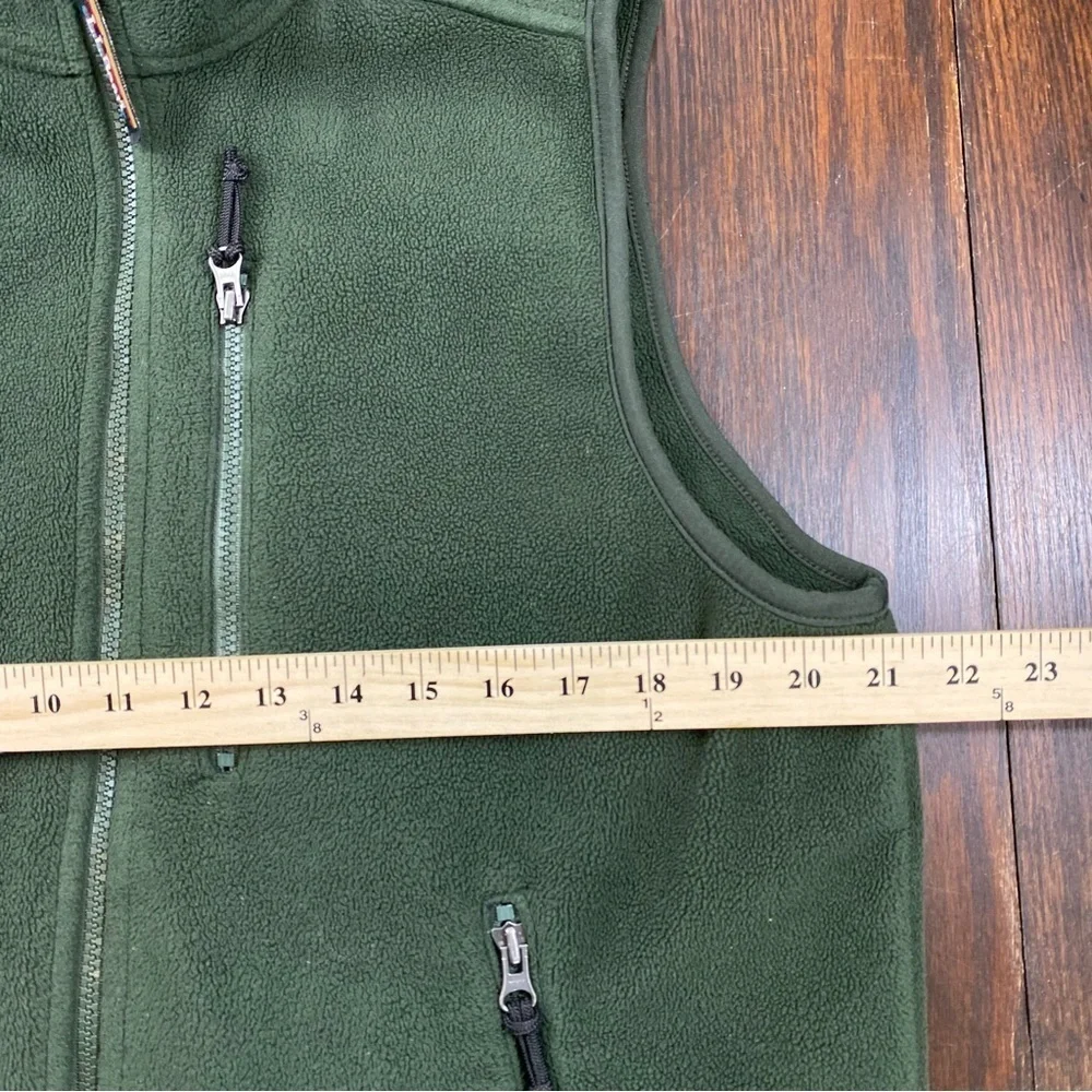 L.L. Bean Men’s Green‎ Fleece Full-Zip Functional Comfortable Classic Vest